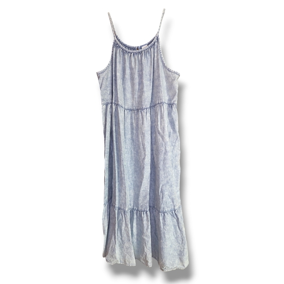 Girl's Arizona Jean Co. Faded Denim Jumper Dress, Sz 2XL (20.5) Plus - Picture 1 of 7